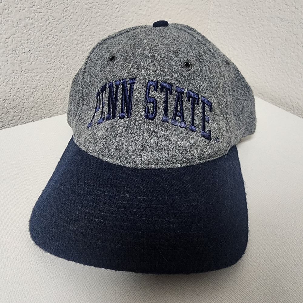 Vintage 90's Penn State University PSU Hat Made In USA Adjustable Embroidered